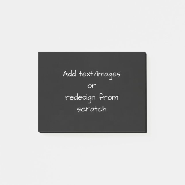 Create Your Own Customised Post-it Notes (Front)