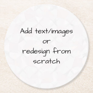 Create Your Own Customised Round Paper Coaster