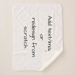 Create Your Own Customised Sherpa Blanket