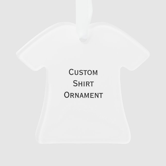 Create Your Own Cute Baby Shirt Christmas Holiday Ornament (Front)