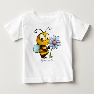 Create Your Own Cute Bumble Bee & Daisy Baby T-Shirt