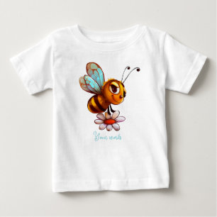 Create Your Own Cute Bumble Bee & Daisy Baby T-Shirt