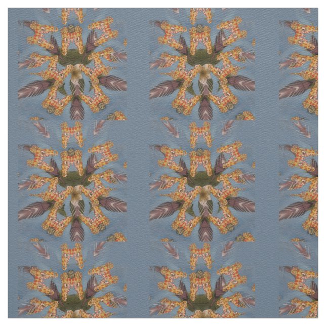 Create Your Own Cute Giraffe print art design Fabric (Swatch)