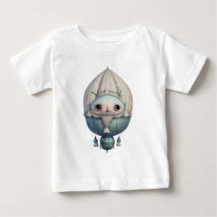 Create Your Own Cute Steampunk Hot Air Balloon Baby T-Shirt