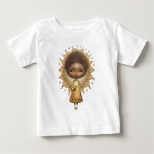 Create Your Own Cute Sunflower Girl Baby T-Shirt