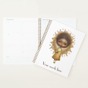 Create Your Own Cute Sunflower Girl Planner