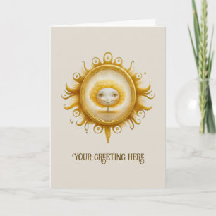 Create Your Own Cute Sunshine Tree Holiday Card