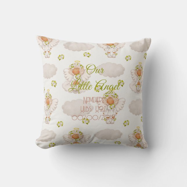 Create Your Own Cute Tiny Angel Cushion (Front)