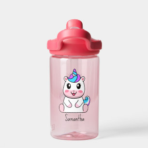 Create Your Own Cute Unicorn Girl Name  Water Bottle