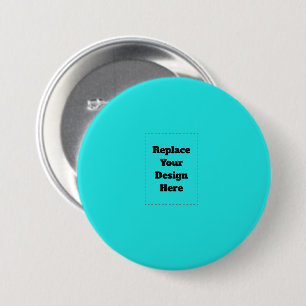 Create Your Own cyan 7.5 Cm Round Badge