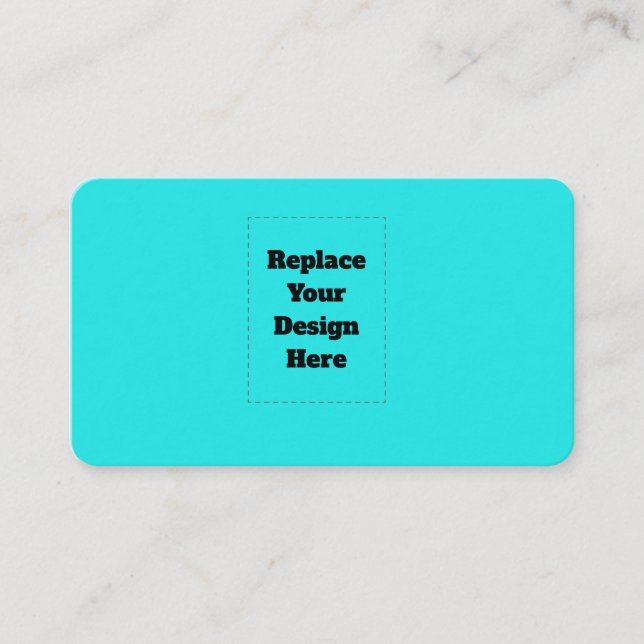 Create Your Own cyan Appointment Card (Front)