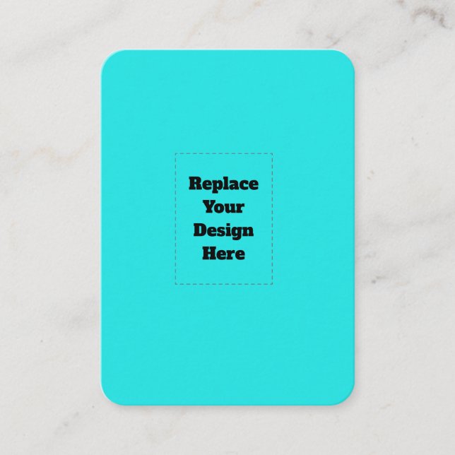 Create Your Own cyan Business Card (Front)