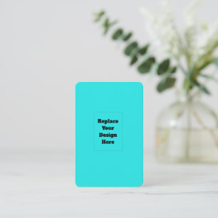 Create Your Own cyan Business Card