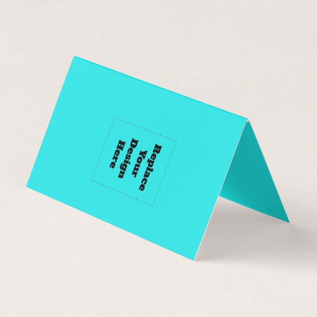 Create Your Own cyan Business Card (Front)