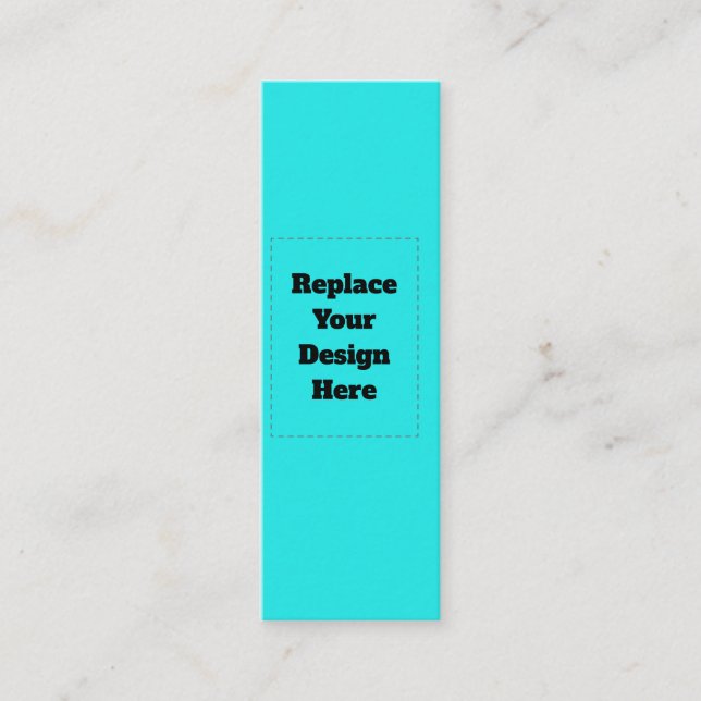Create Your Own cyan Calling Card (Front)
