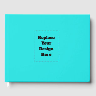 Create Your Own cyan Guest Book
