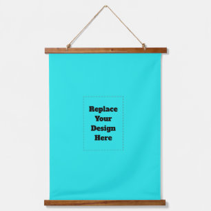 Create Your Own cyan Hanging Tapestry