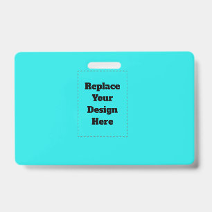 Create Your Own cyan ID Badge