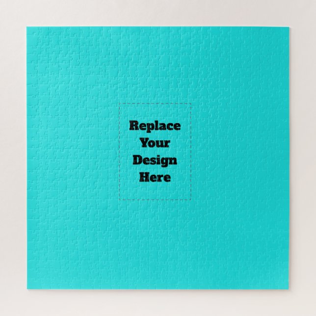 Create Your Own cyan Jigsaw Puzzle (Vertical)