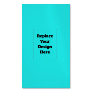 Create Your Own cyan Magnetic Business Card