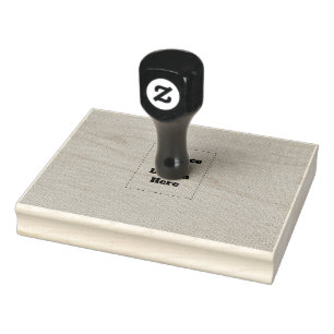 Create Your Own cyan Rubber Stamp