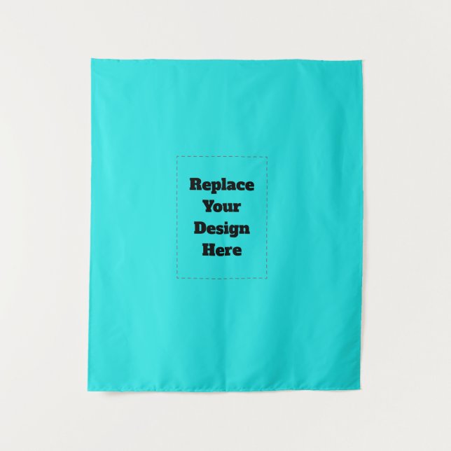 Create Your Own cyan Tapestry (Front)