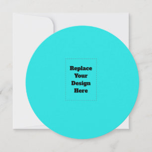 Create Your Own cyan Thank You Card