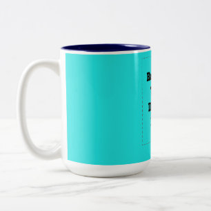 Create Your Own cyan Two-Tone Coffee Mug
