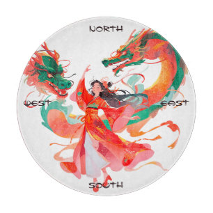Create Your Own Dancing Chinese Dragons Maiden Cutting Board