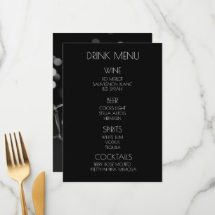 Create Your Own - Dancing X-Ray Skeleton Drink Menu