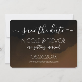 Create Your Own - Dark Colourized Ombré Save The Date