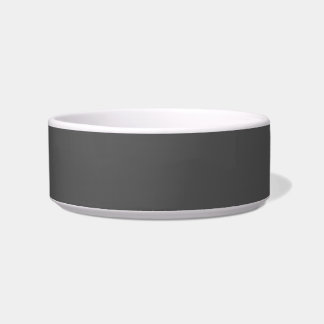 Create Your Own dark gray Custom Design Bowl