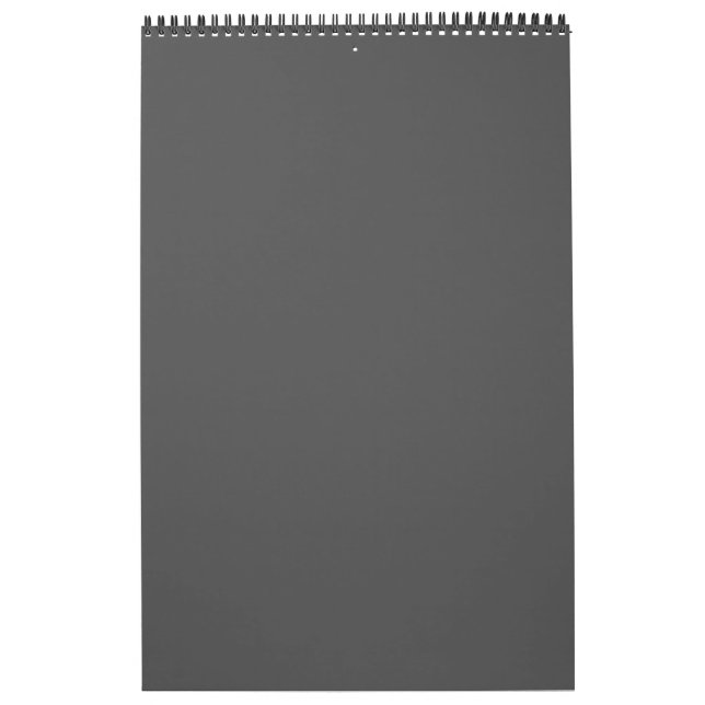 Create Your Own dark gray Custom Design Calendar (Cover)