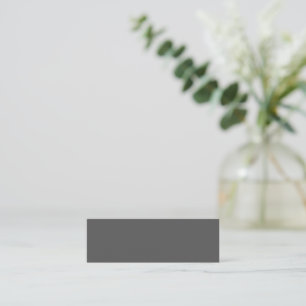 Create Your Own dark gray Custom Design Calling Card