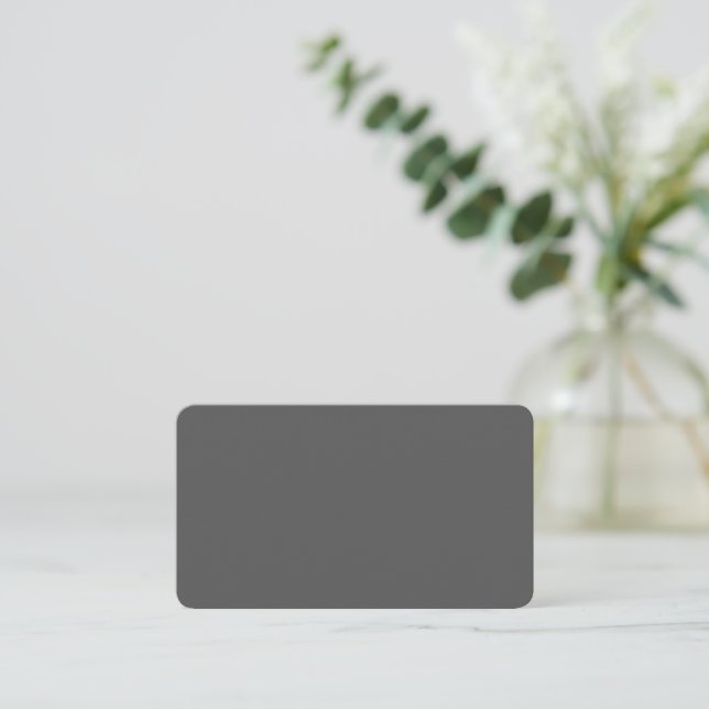 Create Your Own dark gray Custom Design Card (Standing Front)