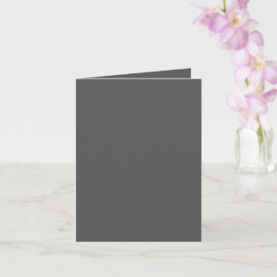 Create Your Own dark gray Custom Design Card