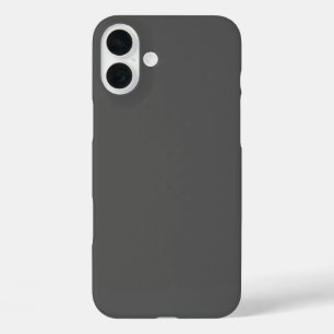 Create Your Own dark gray Custom Design iPhone 16 Plus Case