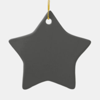 Create Your Own dark gray Custom Design Ceramic Ornament