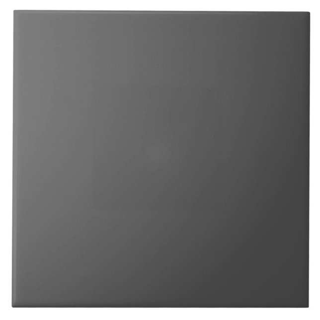 Create Your Own dark gray Custom Design Ceramic Tile (Front)