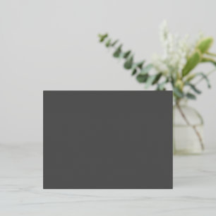 Create Your Own dark gray Custom Design Foil Holiday Postcard