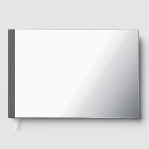 Create Your Own dark gray Custom Design Guest Book