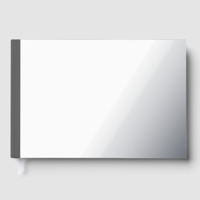 Create Your Own dark gray Custom Design Guest Book (Front)