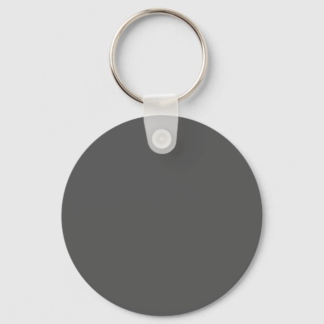 Create Your Own dark gray Custom Design Key Ring (Front)