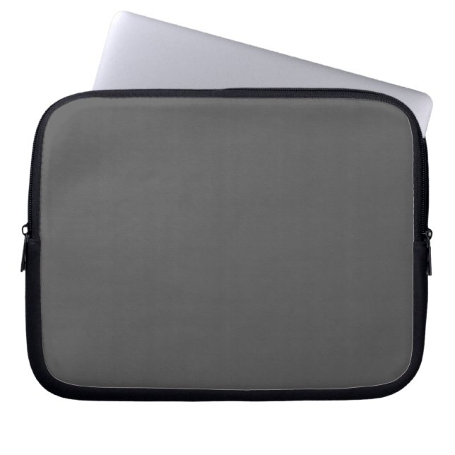 Create Your Own dark gray Custom Design Laptop Sleeve (Front)