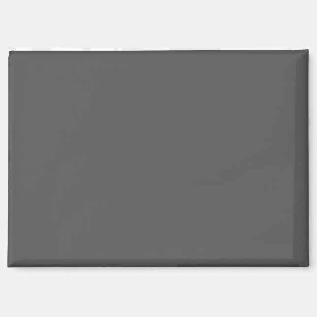 Create Your Own dark gray Custom Design Magnet (Front)