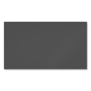 Create Your Own dark gray Custom Design Magnetic Business Card