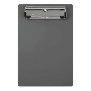 Create Your Own dark gray Custom Design Mini Clipboard