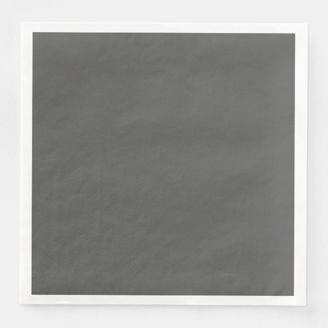Create Your Own dark gray Custom Design Napkin (Front)