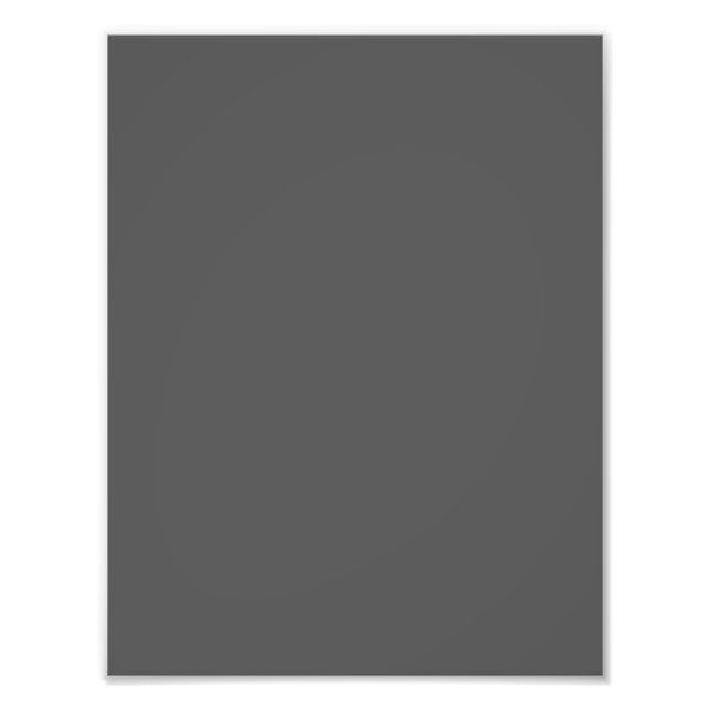 Create Your Own dark gray Custom Design Photo Print (Front)