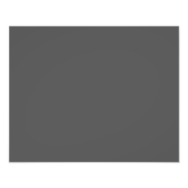 Create Your Own dark gray Custom Design Photo Print (Front)